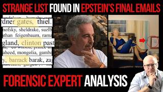 The Strange List Found in Epstein's Final Emails: Forensic Expert Analysis