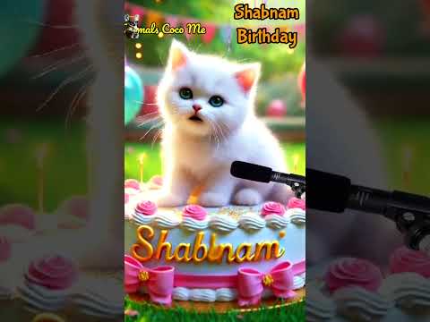 HAPPY BIRTHDAY TO YOU SHABNAM | HAPPY BIRTHDAY SONG WITH NAMES | Adorable Cute Cat 😺 #cat  #cute