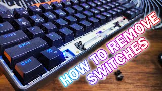 Quick and Easy Way to Remove Switches! (How to Remove Switches) | HK GAMING GK61 Mechanical Keyboard