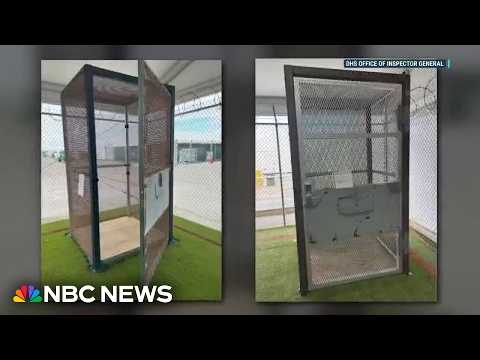DHS Watchdog report finds detainees were held in outdoor cages at 'Alligator Alcatraz'
