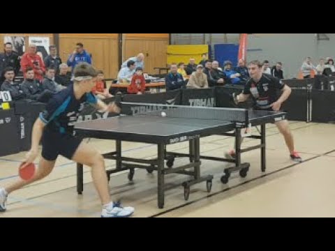 Der amtierende Bayrische Meister D.Rinderer(2317TTR) gegen Mega Talent M.Haspel(2203TTR)