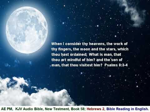 The Holy Bible, Book 58, Hebrews, 13 Chapters, Bible Reading in English with verses in English.