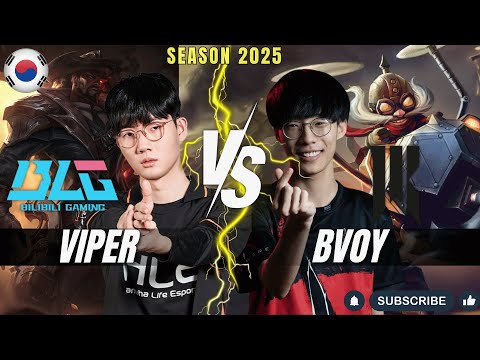 BLG Viper vs SR Bvoy - Viper LUCIAN vs Bvoy CORKI ADC - Patch 25.24 KR Ranked | lolrec