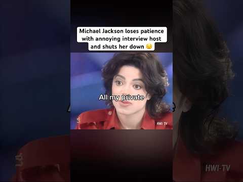 MICHAEL JACKSON LOSES PATIENCE WITH DIANA SAWYER AND SHUTS HER DOWN 😯