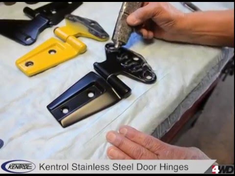 Kentrol Stainless Steel Door Hinges - JK Wrangler Installation