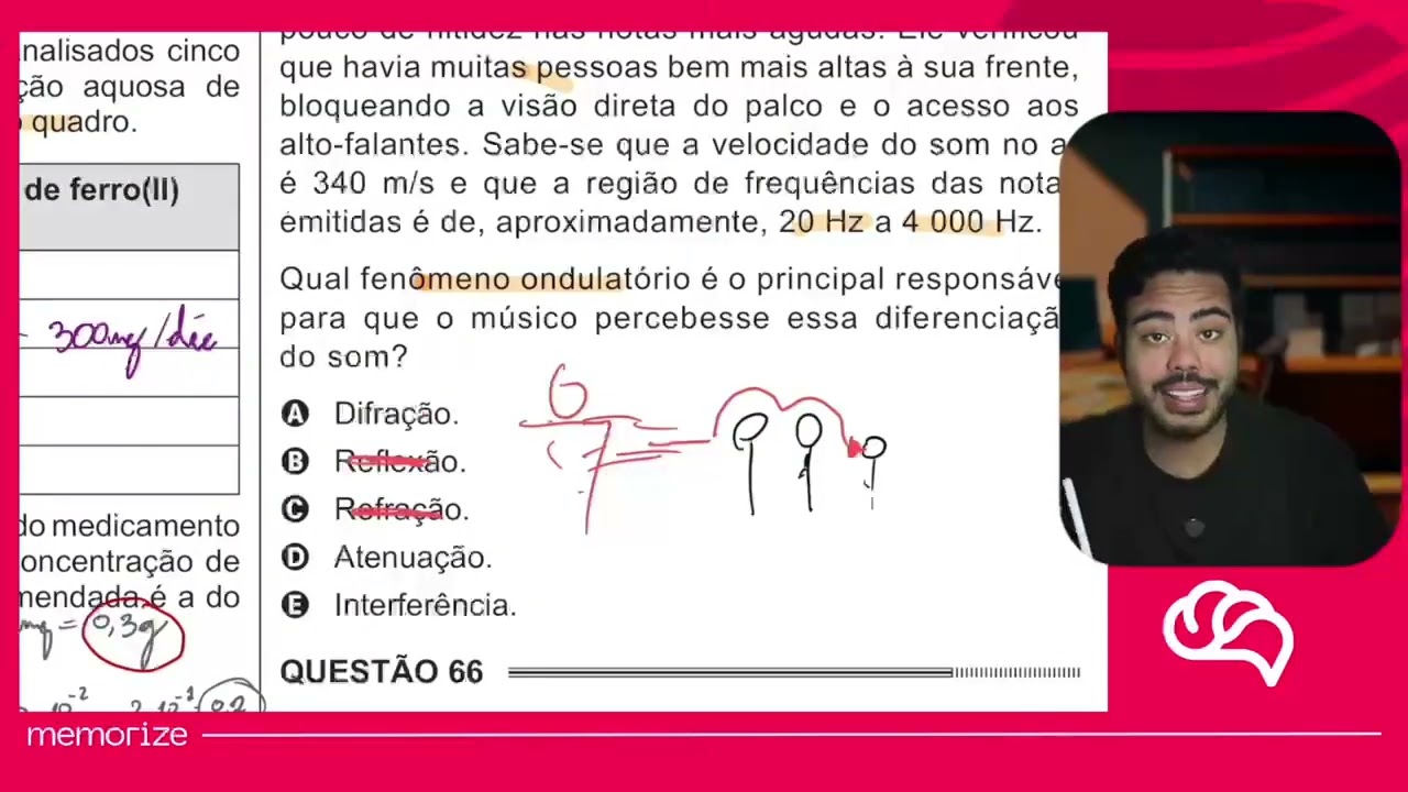 Resolução em Vídeo — Questão 65 ENEM 2014 PPL