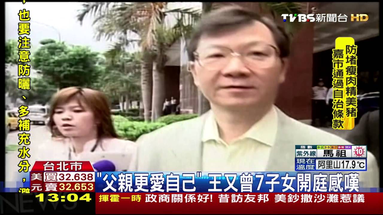 接父事業惹官司 王又曾7子女假釋、服刑