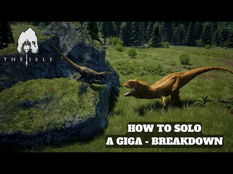 How to SOLO an Adult Giga as Utah - Combat Guide & Breakdown - The Isle Legacy - (River Den Server)
