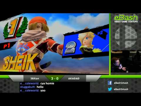11/22 eBash Terre Haute Smash Sunday SSB4 Finals (RIP_AKADAD vs. 3BXan)