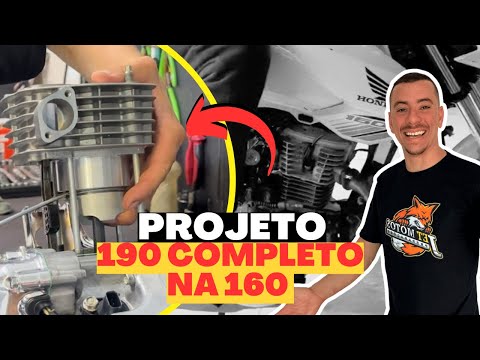 PREPAREI MINHA 160 PARA 190cc VEJA O PASSO A PASSO