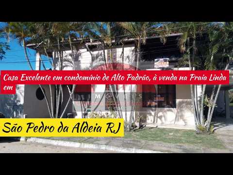 Casa Excelente em condomínio de Alto Padrão, à venda na Praia Linda em São Pedro da Aldeia RJ