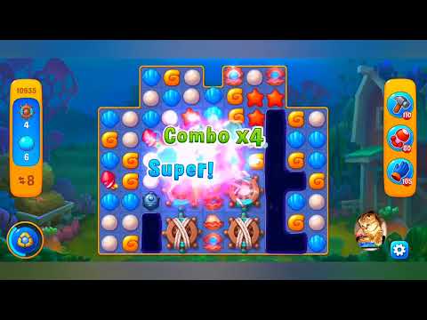 фишдом 2022  #  10935 уровень - прохождение без бустеров # Fishdom,   10935  level - no Boosters.