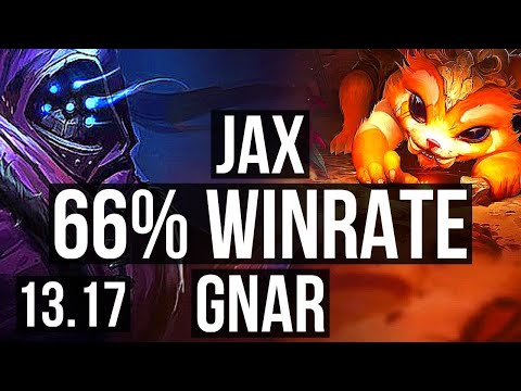 JAX vs GNAR (TOP) | 66% winrate, 3/1/5 | KR Master | 13.17