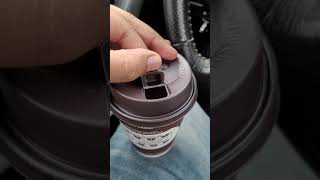 how to open mcdonalds coffee lid