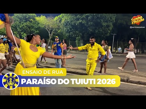 Paraíso do Tuiuti 2026 Ao Vivo |  1º Ensaio de Rua (4K) Completo