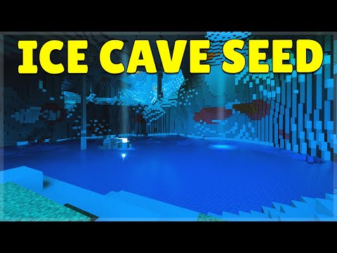 Insane Minecraft Seed: Frozen Ice Cave Biome!