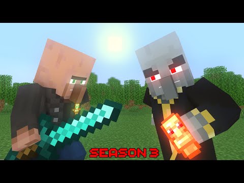 Villager Vs Pillager - Season 3 (All Episode) - Minecraft Animation