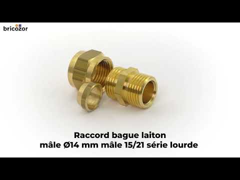 Raccord bague laiton mâle série lourde BRICOZOR
