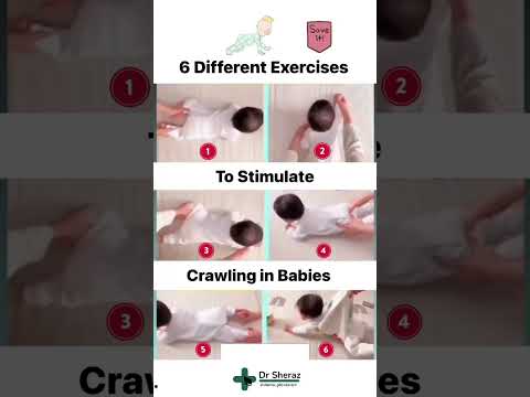 Physical exercises for baby 🥳 | Exercise to stimulate crawling in babies
