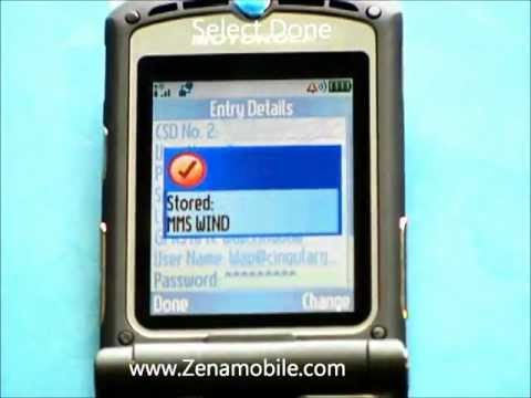 How To Program Unlocked Razr v3 For MMS And Data Settings On AT&T