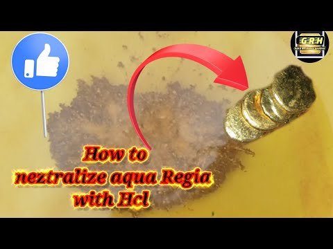 Gold recovery Aqua Regia neutralize by hcl 2022/ recycle gold