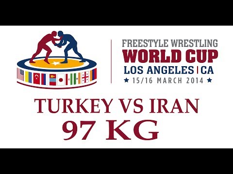 Turkey vs Iran - 97kg B-onceoglu vs Zarinkamar - 2014 Freestyle Wrestling World Cup