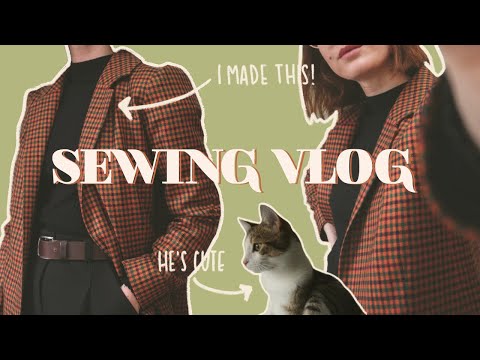 SEWING MY FIRST BLAZER AND EATING (the only things i do)