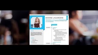 CV Moderne "Accueillant" - by Mycvfactory