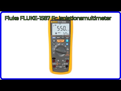 BEWERTUNG (2025): Fluke FLUKE-1587 Fc Isolationsmultimeter. WESENTLICHE Einzelheiten