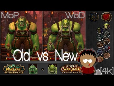WoW - Character Comparison - Old vs New [4K]