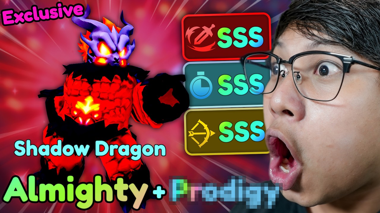 ALMIGHTY SHADOW DRAGON (UNLOCKED) SSS MAX STATS SHOWCASE - Anime Defenders