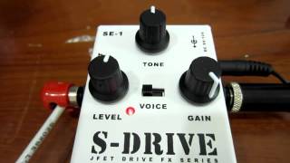 Video thumbnail for AMT S-DRIVE GUITAR EFFECT PEDAL DEMO REVIEW by chatreeo