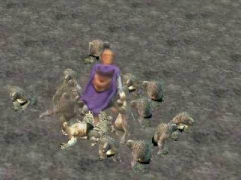 Giant Hobbit VS Trolls