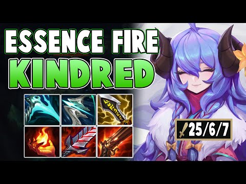 1v9 Your Kindred Games Easily With This Essence Fire Build! (Ignite Jg Kindred) - League Of Legends