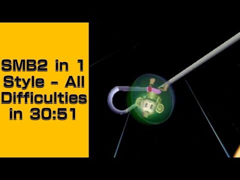 Super Monkey Ball 2 in 1 Style - All Difficulties (No Extras) Speedrun in 30:51
