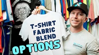 Tee Shirt Options Explained: Cotton, Polyester, Poly-Cotton, and Tri-Blends