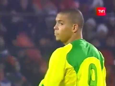 Eliminatorias Mundial 2006: Chile 1-1 Brasil (06/06/2004). Narración en español.