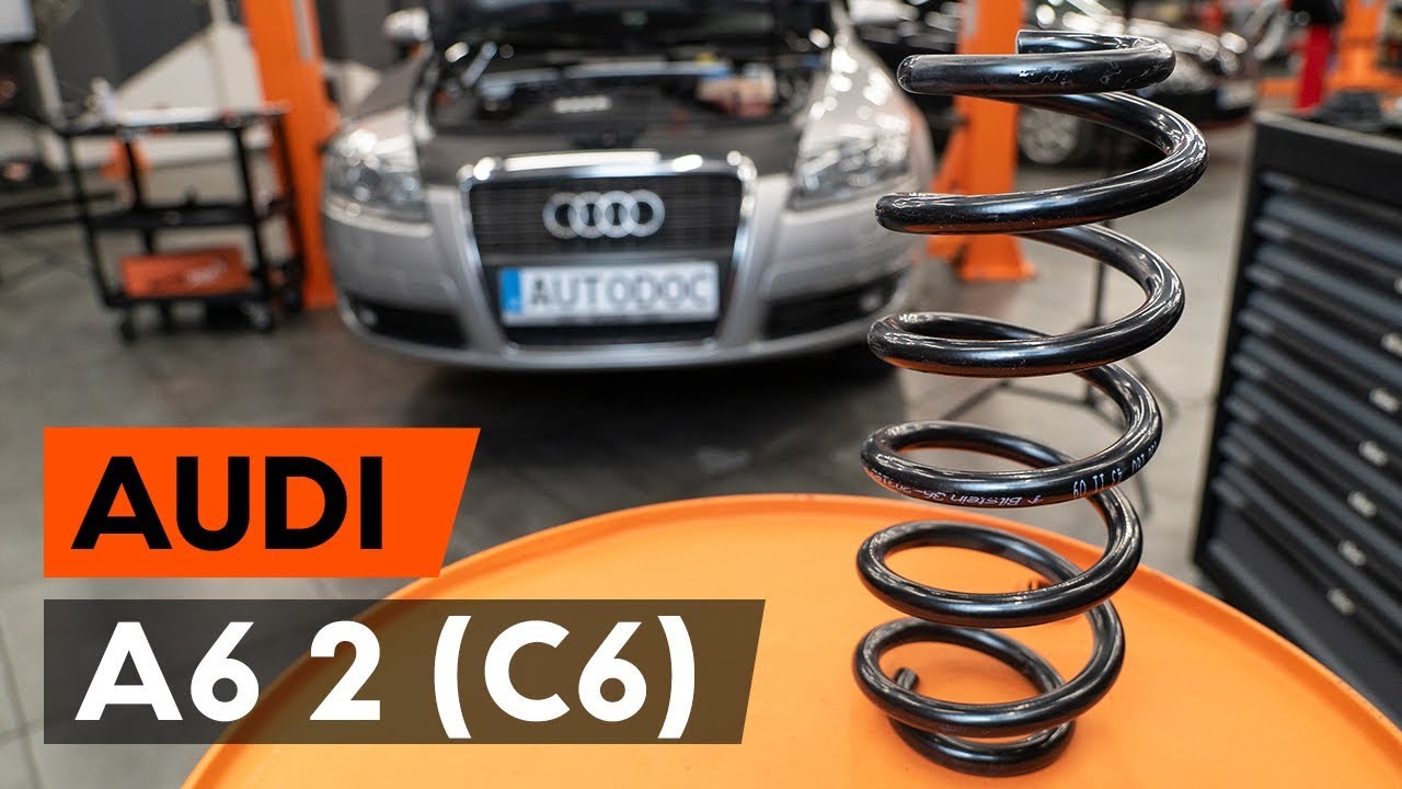 Kako zamenjati avtodel vzmeti spredaj na avtu Audi A6 4F2 – vodnik menjave