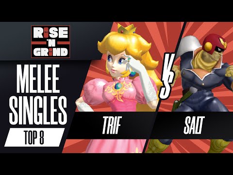 Trif (Peach) vs Salt (Captain Falcon) - Melee Singles Grand Final - Rise N Grind 2023