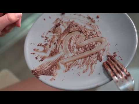 How to eat chocolate cake
