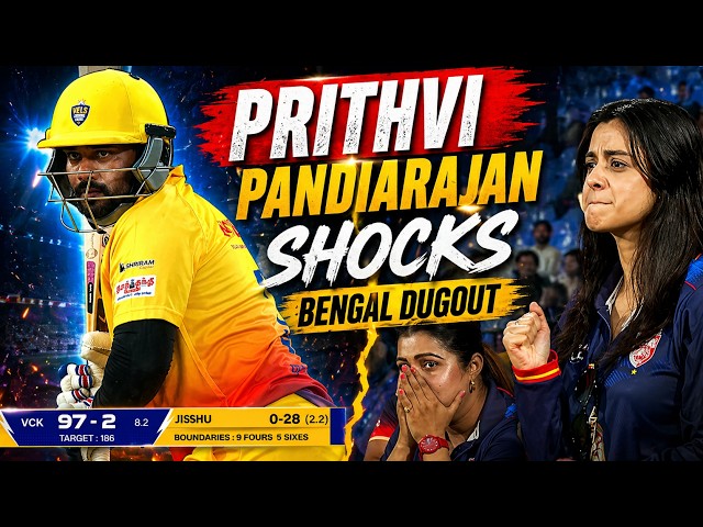 Bengal Supporters Shocked with Prithvi Pandiarajan’s Brilliant Knock 59 (34) | CCL Highlights