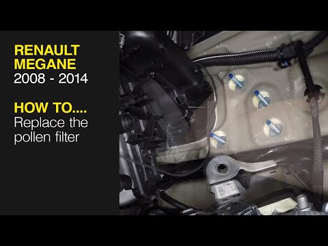 How to Replace the pollen filter on the Renault Megane 2008 to 2014