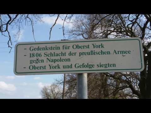 Yorkstein und Yorkeiche. Napoléon wurde in der Altmark besiegt. s. Text