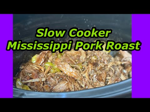 Crock Pot Mississippi Pork Roast - Twisted Mikes