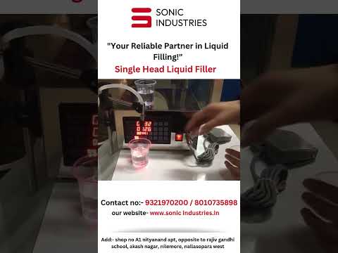 Sonic Industries 10ml-100ml ,double head Semi Automatic Pneumatic Liquid filling Machine