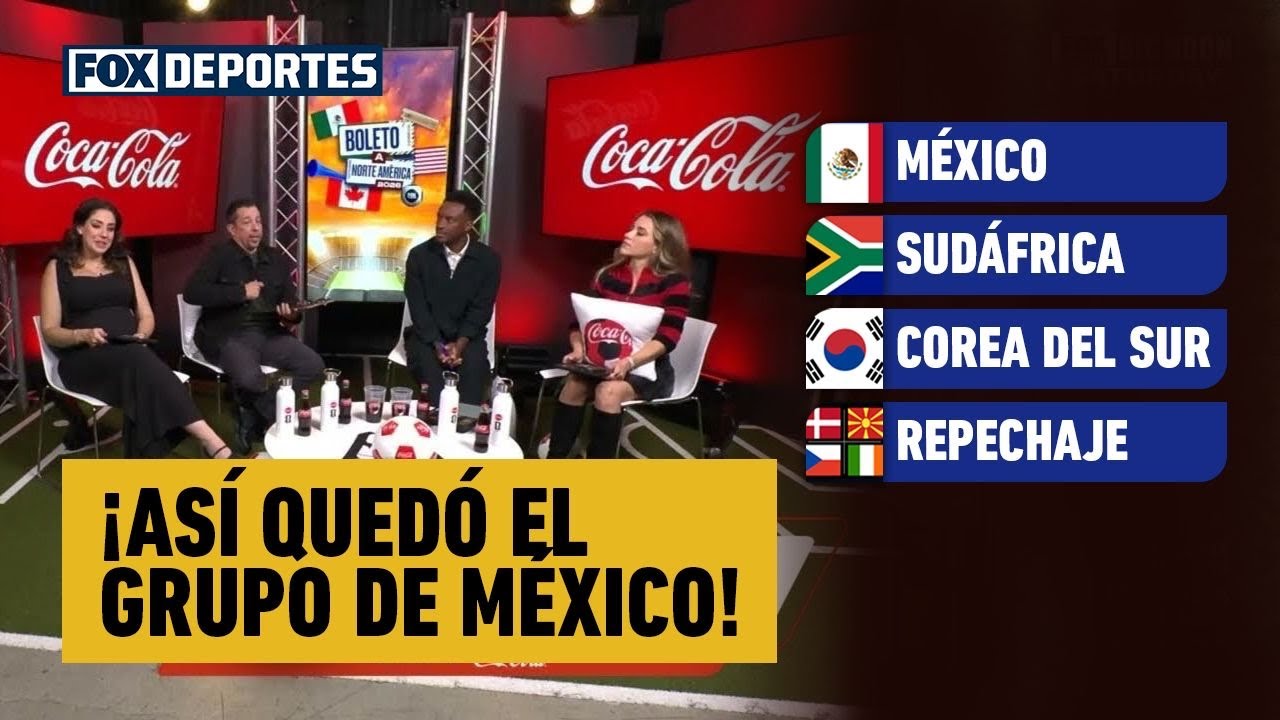 🇲🇽🤩 ¡ASÍ QUEDÓ EL GRUPO DE MÉXICO! Debutará ante Sudáfrica | Presentado por Coca-Cola