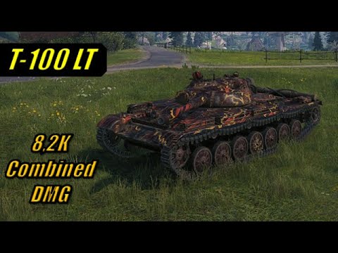 World of Tanks - T-100 LT - Lakeville | 8,2K Combined Damage | #8