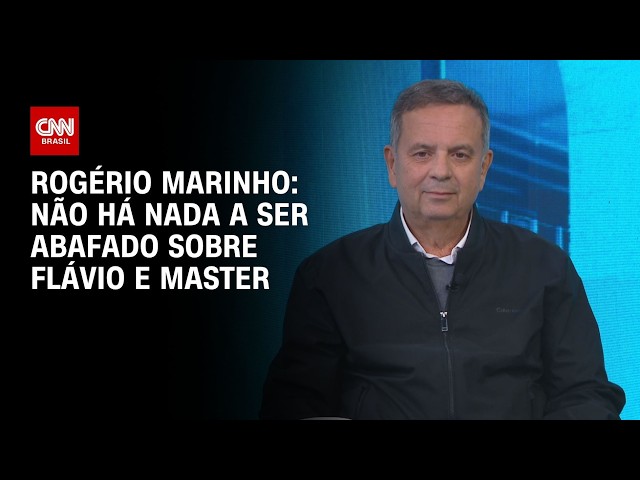 Não há nada a ser abafado sobre Flávio e Master, aponta Rogério Marinho | BASTIDORES CNN