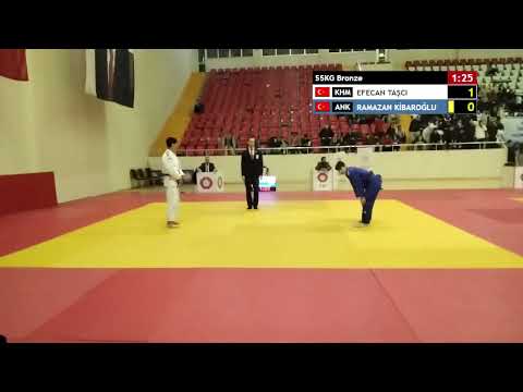 EFECAN TAŞCI - RAMAZAN KİBAROĞLU 55KG Bronze - 1. Gün Tatami 1