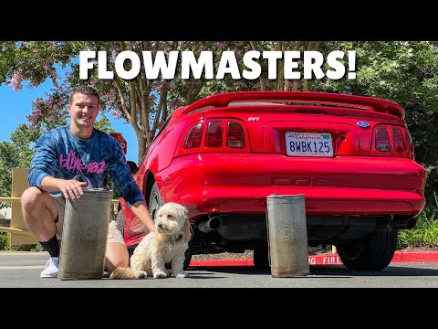 FLOWMASTER 40 SERIES INSTALL on my MUSTANG COBRA